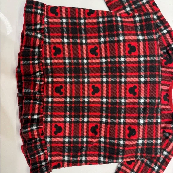 Disney, Red Plaid, Girls Traditional Styles Pajama Dress, size 4 - Picture 8 of 10